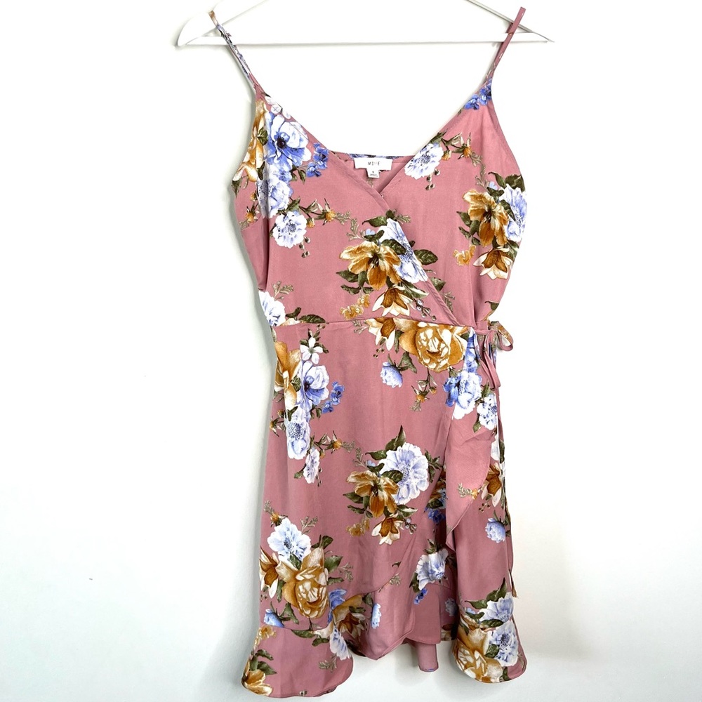 Mine Faux Wrap Floral Dress Size Small